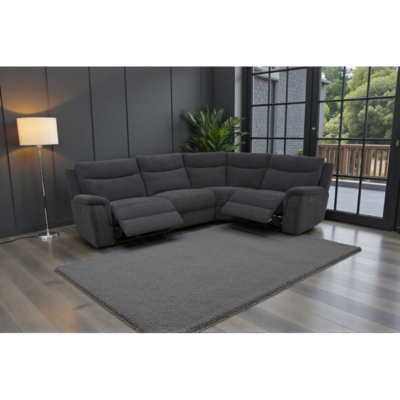 Maverick 4 Seater Woven Power Recliner Sofa