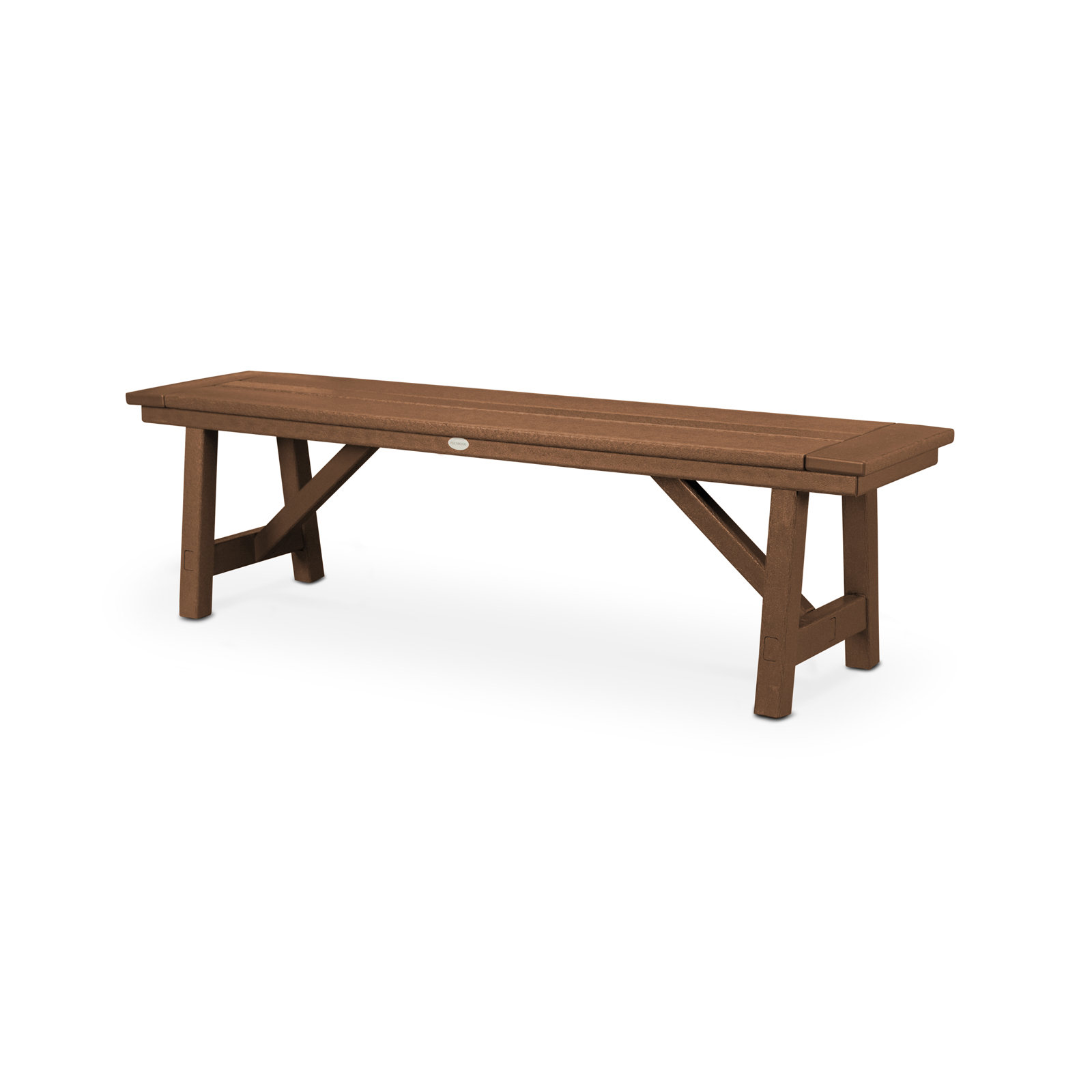 POLYWOOD® 61" Picnic Bench, Teak