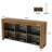 Horizontal Bookcase With 6 Cubes Storage Organizer-394781043
