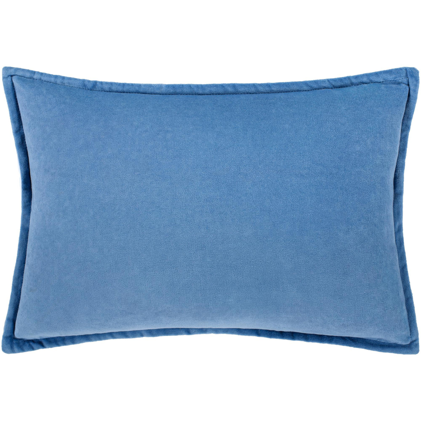 Norwin Cotton Throw Pillow, Down, 13"H x 19"W, Blue