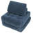 70.8" Blue Corduroy Fabric Chair For Bedroom, Living Room And Dorm, Comfy Fluffy Cloud With Soft Faux Fur, No Assembly, Ergonomic Socializing Lounger Cozy Couch Good Head Support Resting-131003368