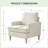 Accent Chair With Solid Wood Legs-116817607