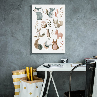 «Cute Animals No 2» par Andreas Magnusson, art mural sur toile
