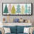 Modern Holiday Collection D- Framed Canvas