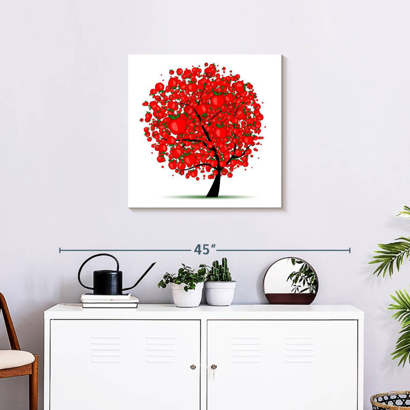 Harnek Red Apple Tree, 24" H x 24" W