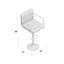 Tabouret de bar pivotant réglable Attalus-1827239981