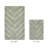 Annaclara Premium 100% Cotton 1990 GSM 2-Piece Tufted Chevron Bath Rug Set with Non-Slip Spray Latex Backing, OEKO-TEX® Certified, Super Absorbent and Machine Washable, Dark Sage-71048578-71048584