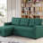 Convertible Upholstered Sectional Sofa with Pull-out Chaise-102484763-102484766