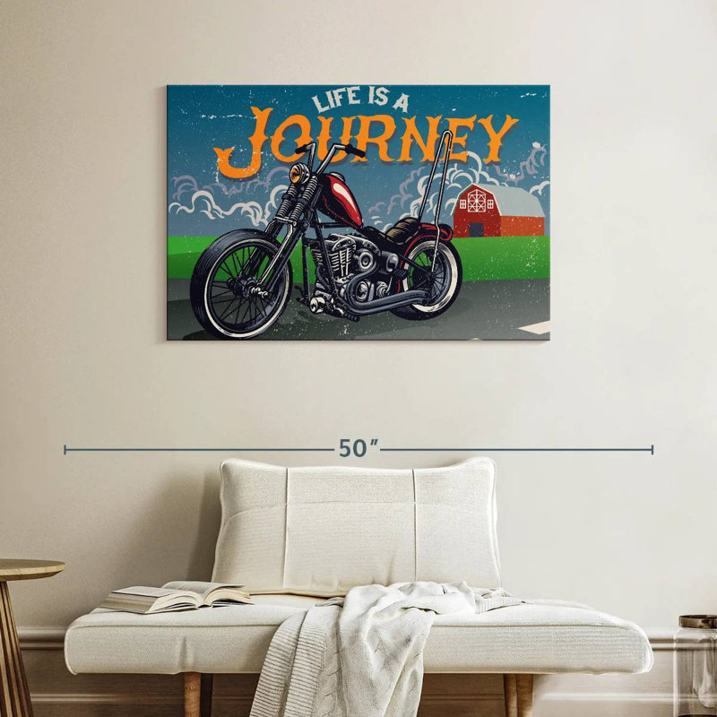 Mehar Life Is A Journey Moto, H 26 po x l 39 po