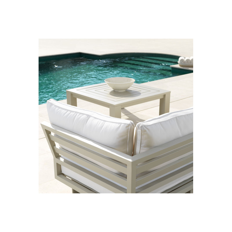 Vistamar Outdoor Coffee Table, Sand, 39.96" W x 39.96" L x 16.93" H