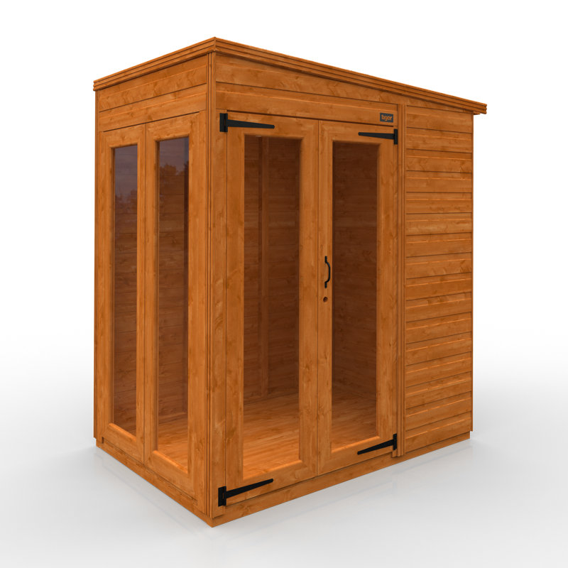 4x6w TigerFlex Shiplap Pent Full Pane Summerhouse