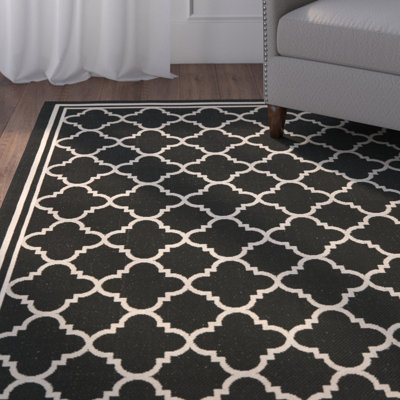Tapis d'intérieur / extérieur à motif géométrique Herefordshire Performance