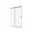 Mylene 72 in. W x 76 in. H Frameless Shower Door with Clear Glass