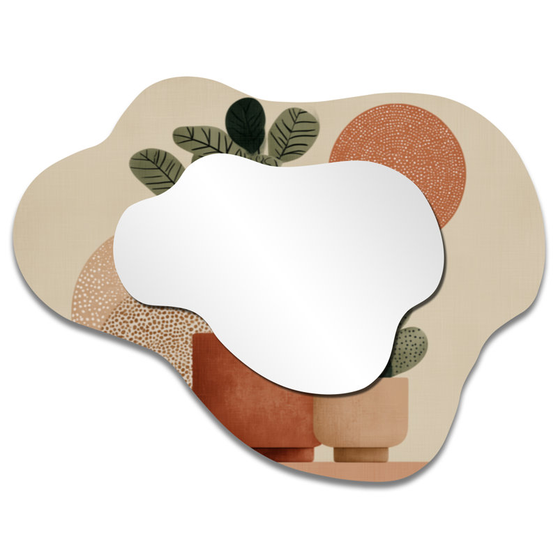 Miroir mural Botanical Cloud-Shaped, 27 po x 35 po