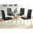 Isolde Chrome 41-inch Dining Table