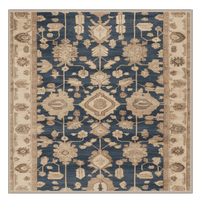 Tapis brun lavable à la machine, Rectangulaire 2 pi x 3 pi