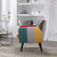 Fauteuil d'appoint rembourré en lin doux 33,1 po de large Orleans