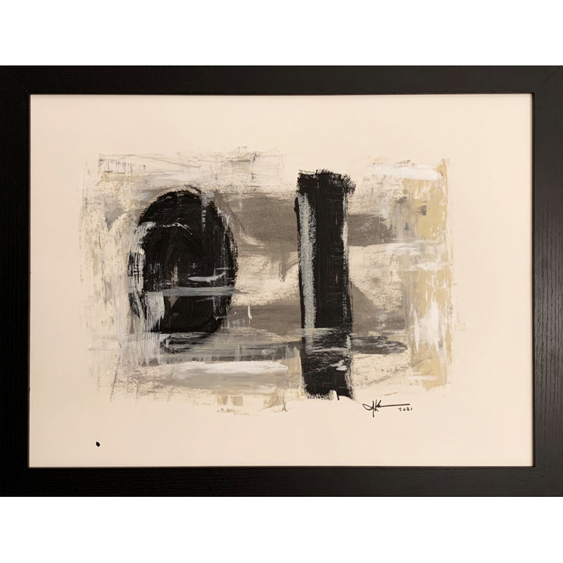 One-of-a-Kind Original Untitled 90 by J. Kent Martin - Unframed Painting Print on Paper