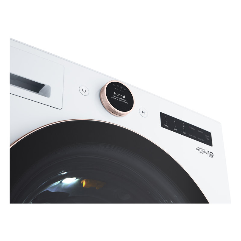 5.0 Cu. Ft. White Smart Front Load Washer with Steam and TurboWash