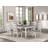 Farmhouse Style 2Pc Side Chair Slat Back Upholstered Seat Rustic White Finish Dining Room Furniture