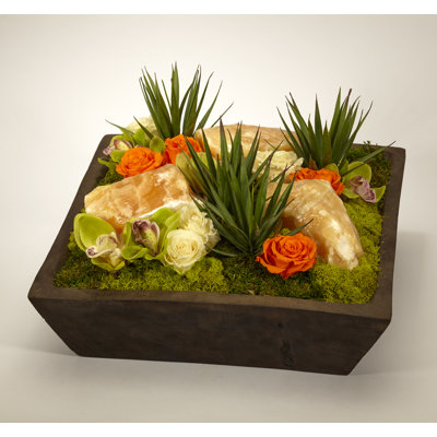 Preserved Rose Arrangement in Planter