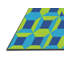 Tapis vert/bleu léger tissé électrique-1245236062
