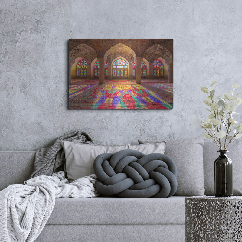 «Pink Mosque Of Shirazranan» par Luxe, H 24 po x l 36 po