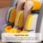 Fauteuil de massage électrique gris multifonctionnel ergonomique