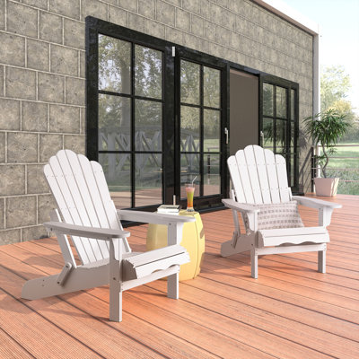 Chaise Adirondack pliante en plastique Henninger