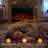 23 in. Electric Fireplace Insert with 3 Flame Colors & Brightness Levels, Timer, Flame and Heat Work Separately