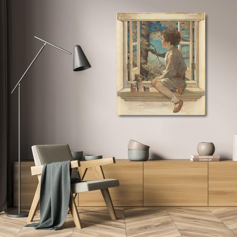 «Dream Blocks» par Jessie Willcox Smith - Art mural sur toile tendue avec châssis, H 24 po x l 17 po