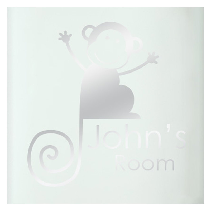 Animals Wall Decal, Shiny Silver