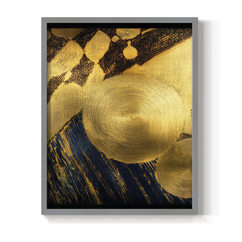 «Abstract Abstract», reproduction encadrée - prêt à accrocher - fabriquée aux États-Unis, H 14 po x l 11 po, Gris