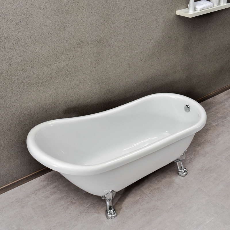 Baignoire sur pattes 67 "x 30", Chrome