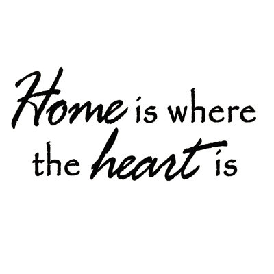 Décalcomanie murale "home is where the cardiaque is is Daggett