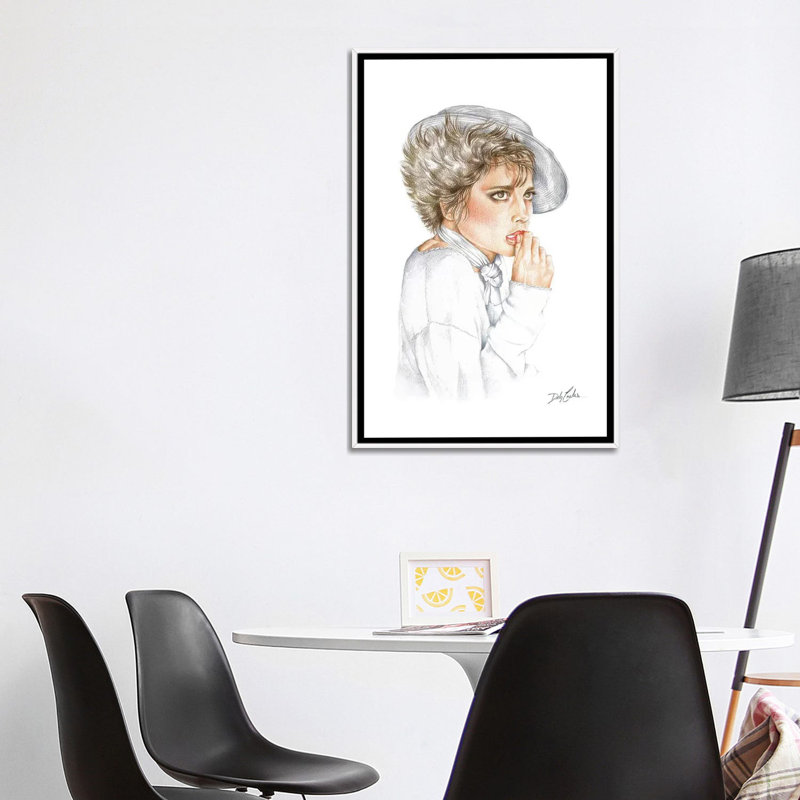 Reproduction d’art, "the moment" par Debi coules, H 40 po x l 26 po x P 1,5 po, Toile blanche encadrée, Pas de tapis