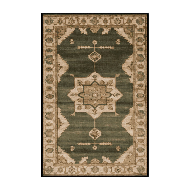 Tapis brun lavable à la machine, Rectangulaire 2 pi x 3 pi