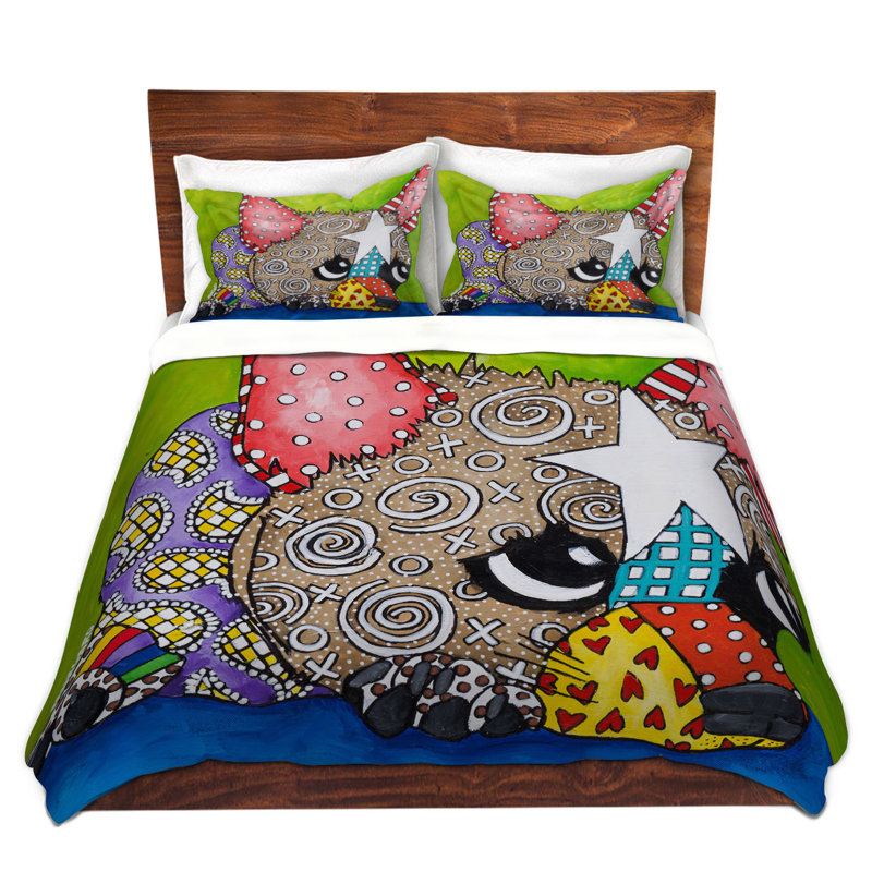 Ensemble de housse de couette en microfibre DiaNoche par Marley Ungaro - Sad Chihuahua