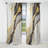 Abstract Geode Marble White And Gold II - Abstract Marble Marble Blackout Curtain - 1 Panels-107537879