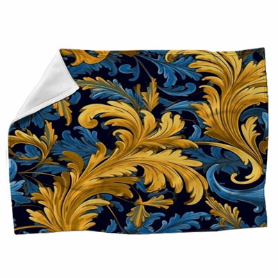 Machine Printed Throw Blanket