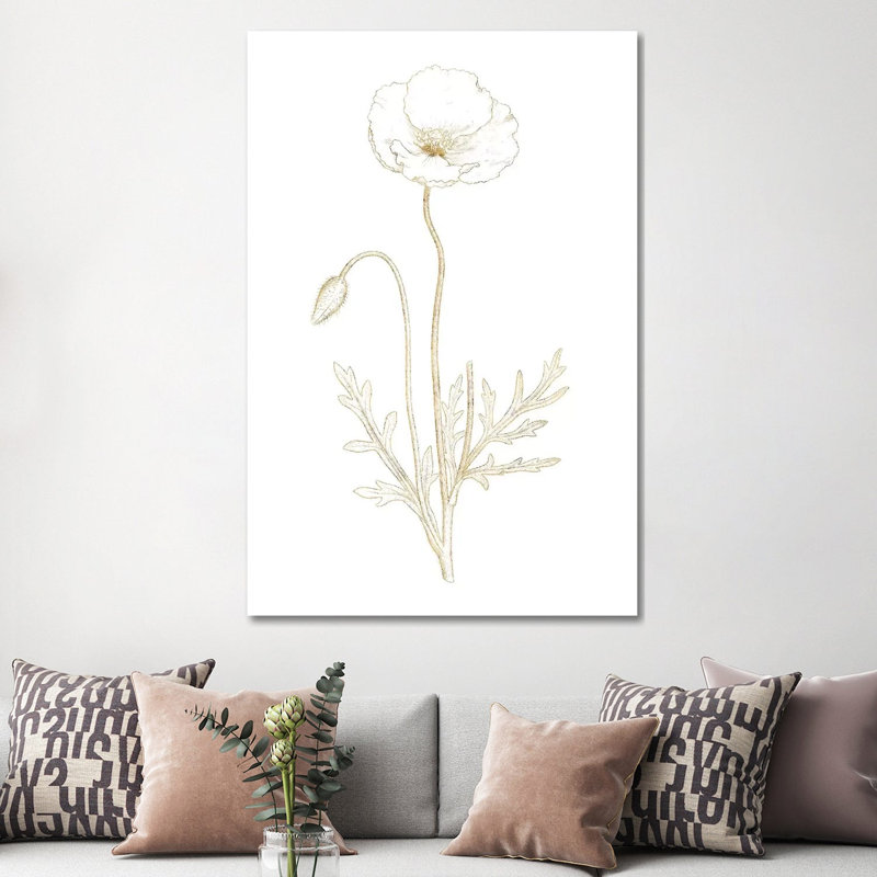 Gilded Botanical I by Wild Apple Portfolio - Wrapped Canvas Print, 152.5 cm H x 101.5 cm W