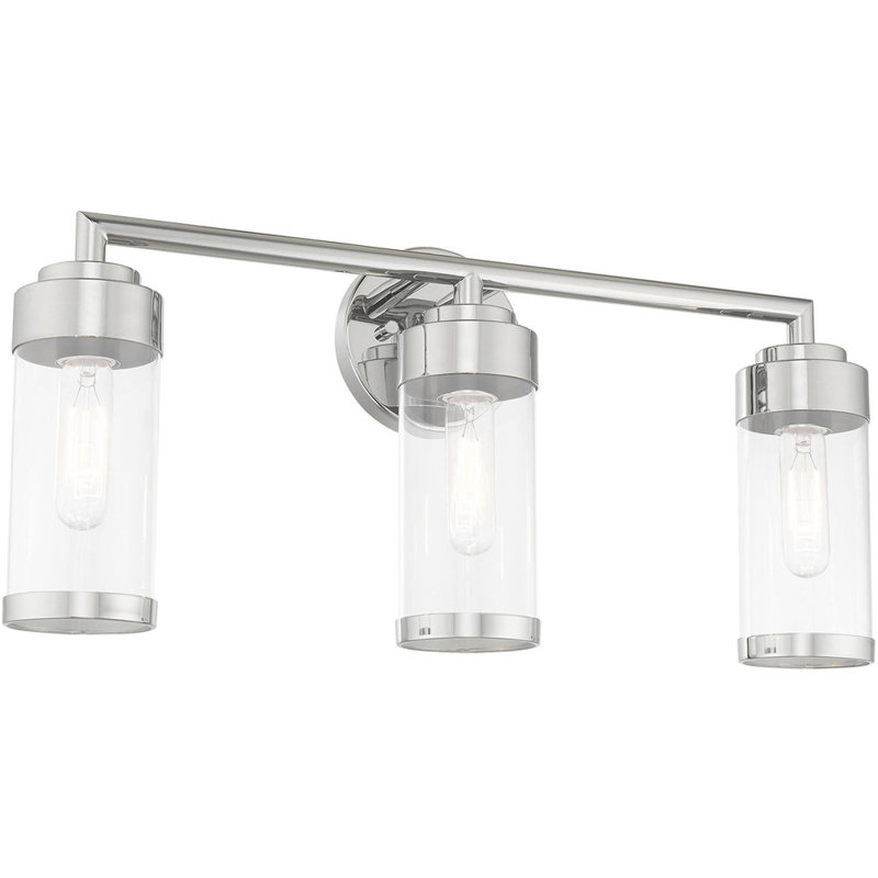 Éclairage pour meuble-lavabo 3 lumières Beetner, Chrome poli