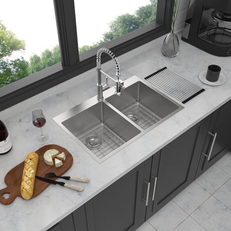 Kitchen Sink, Brushed Nickel