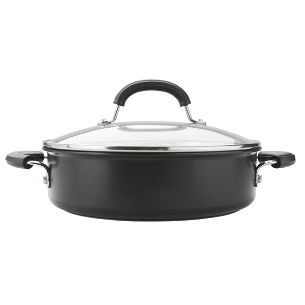  Circulon Steelshield Stainless Steel Saute Pan with Lid 30cm /  4.7L - Induction Saute Pan with Hybrid Non Stick & Toughened Glass Lid,  Metal Utensil Safe, Oven & Dishwasher Safe Cookware 