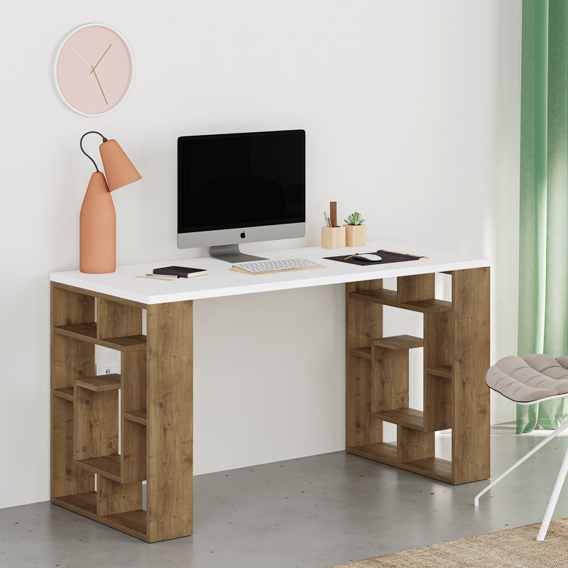 Labirent Modern Desk with Maze Design Legs, Hitit