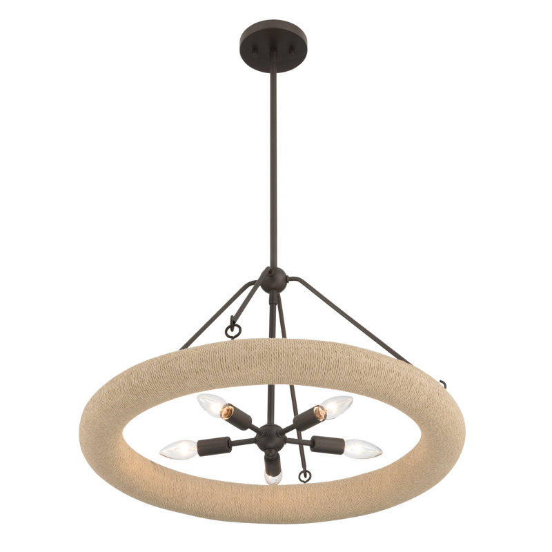 Luminaire suspendu 5 lumières 24 "Aeris