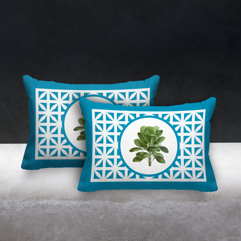  Coussin intérieur / extérieur Lumbar, Turquoise