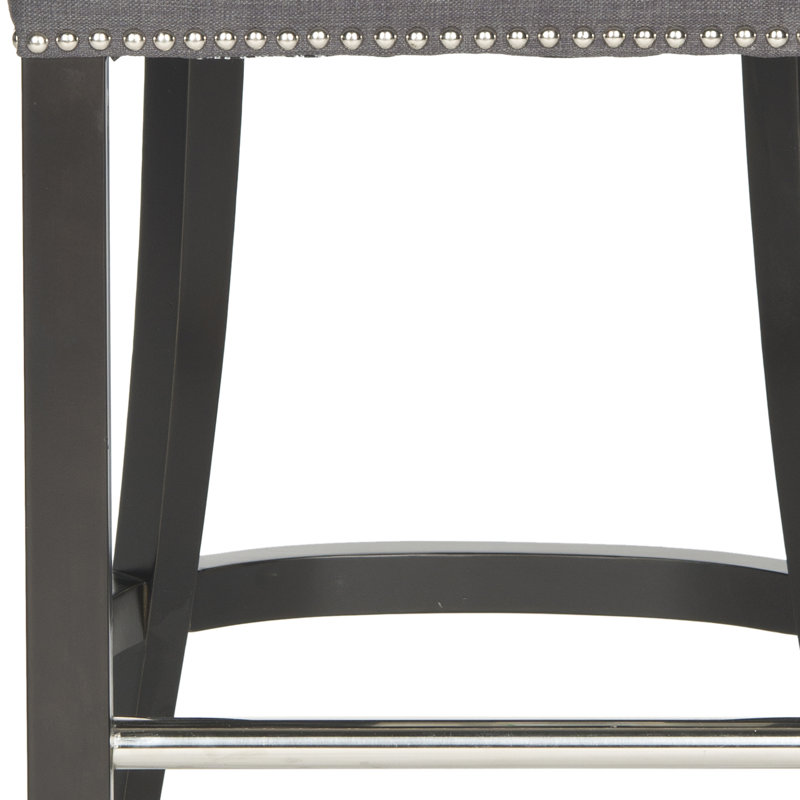 Tabouret de bar et de comptoir Arlease, Gris anthracite, Tabouret de comptoir (siège d'une hauteur de 25,7