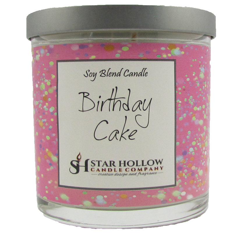 Bougie pour pot de gâteau d’anniversaire, H 3,25 po x l 2,75 po x p 2,75 po
