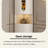 82.68"H Luxury Style Corner Wine Cabinet, Modern Minimalist Triangular Storage Cabinet, Glass Wall Corner Organizer